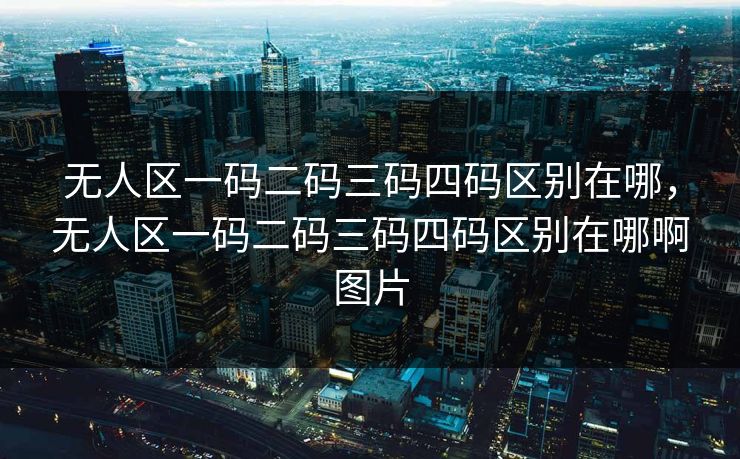 无人区一码二码三码四码区别在哪,无人区一码二码三码四码区别在哪啊图片 无人区一码二码三码四码区别在哪,无人区一码二码三码四码区别在哪啊图片